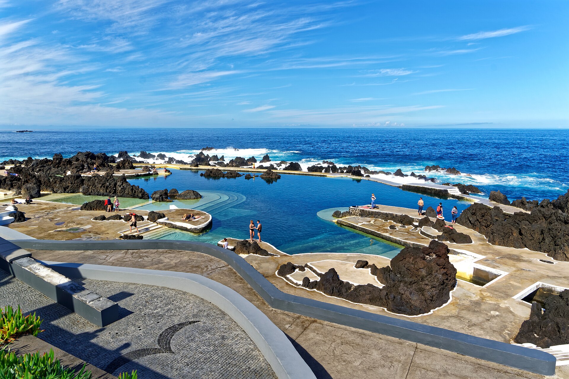 Porto Moniz natural swimming pools between lava rocks